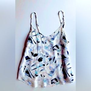 Wilfred Minou Blue and White Camisole Size Small in good Preowned Condition
